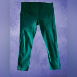 Lulu Lemon Green Leggings Cropped